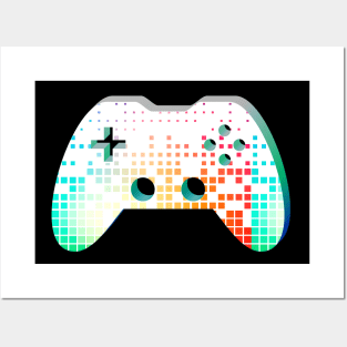 Music Beats EQ Gamepad - Gaming Gamer Abstract - Gamepad Controller - Video Game Lover - Graphic Background Posters and Art